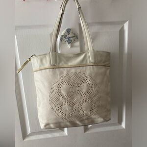 Coach Leather Cinched Tote
